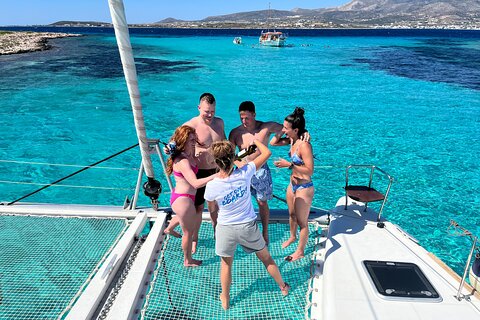 Catamaran Semi Cruise Paros Antiparos includes Food and Drinks 