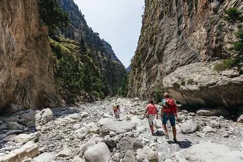 Crete : Samaria Easy way Gorge from Sfakia with Private Transfer